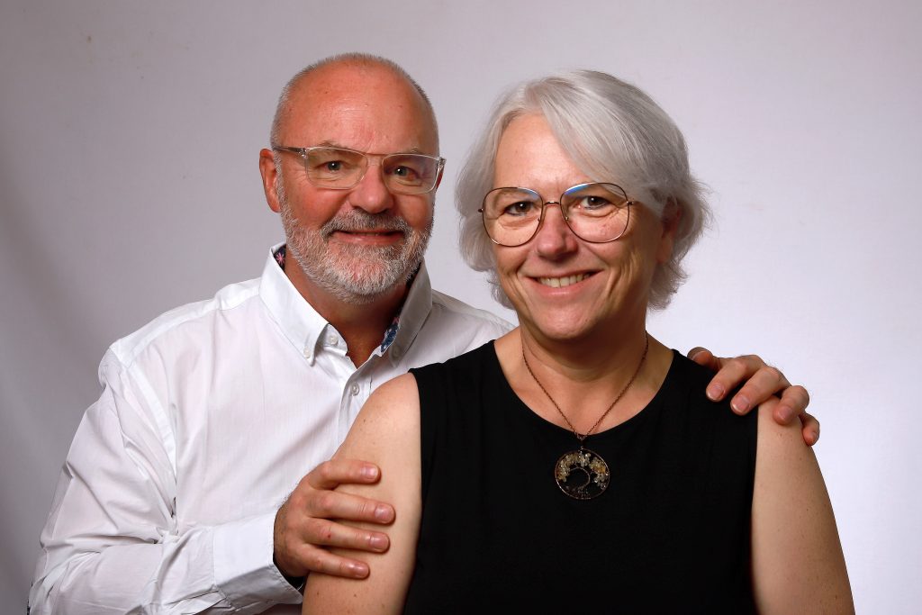 portrait de catherine léger et jean-paul léger couple à la ville et au travail depuis 40 ans